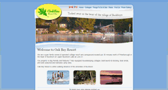 Desktop Screenshot of oakbayresort.com