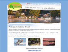 Tablet Screenshot of oakbayresort.com